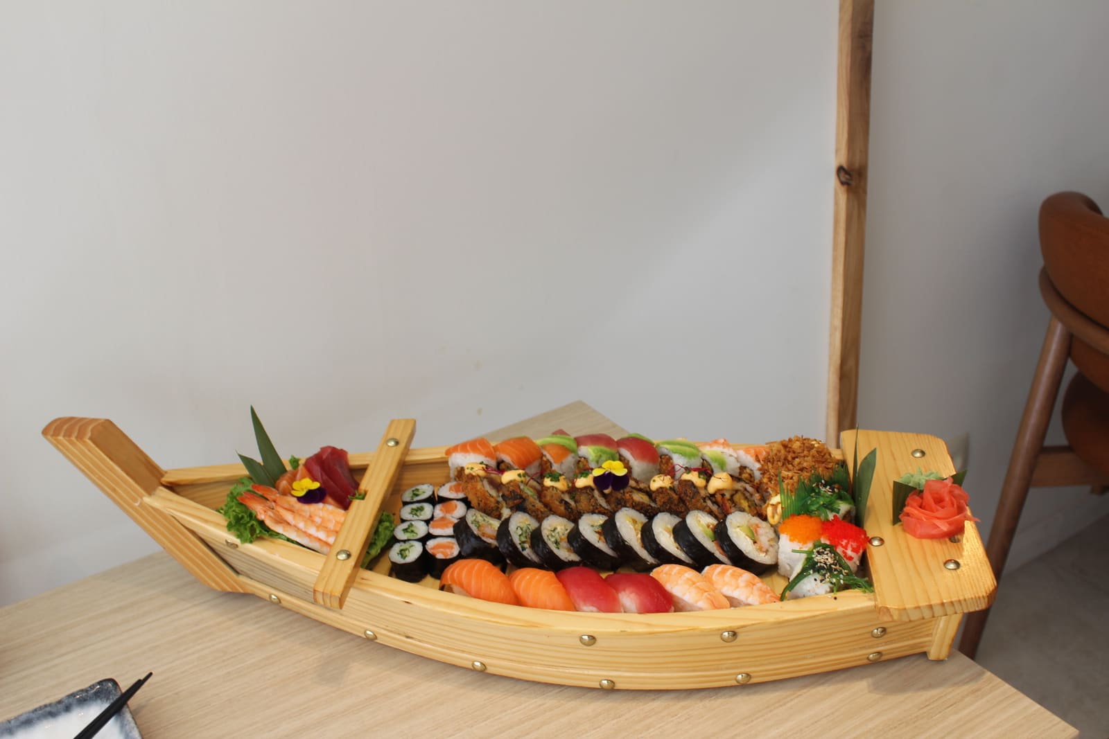 marmer + sushi achtergrond